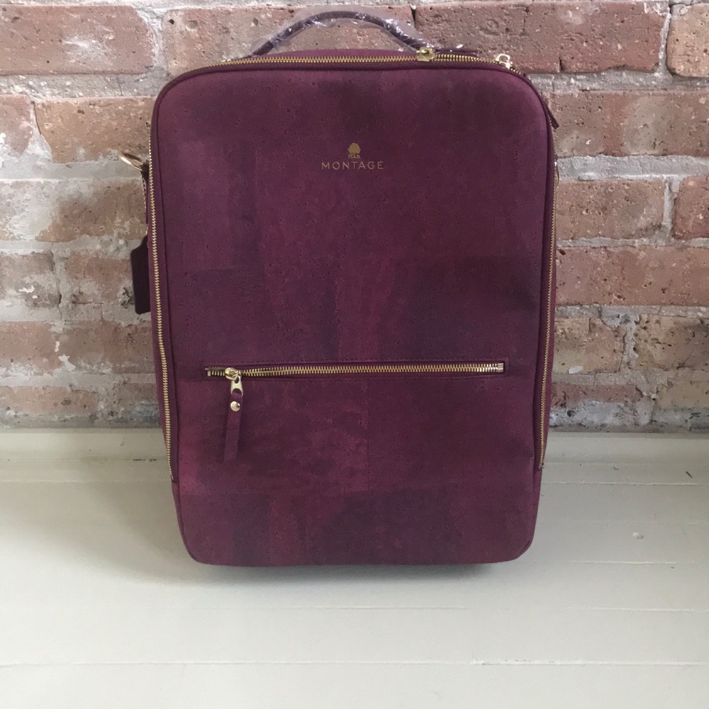 Montage convertible purse, backpack bag. Sold out everywhere! Burgundy cork bark